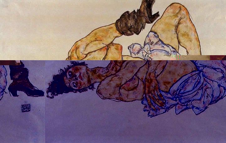 Egon Schiele Reclining Female Nude